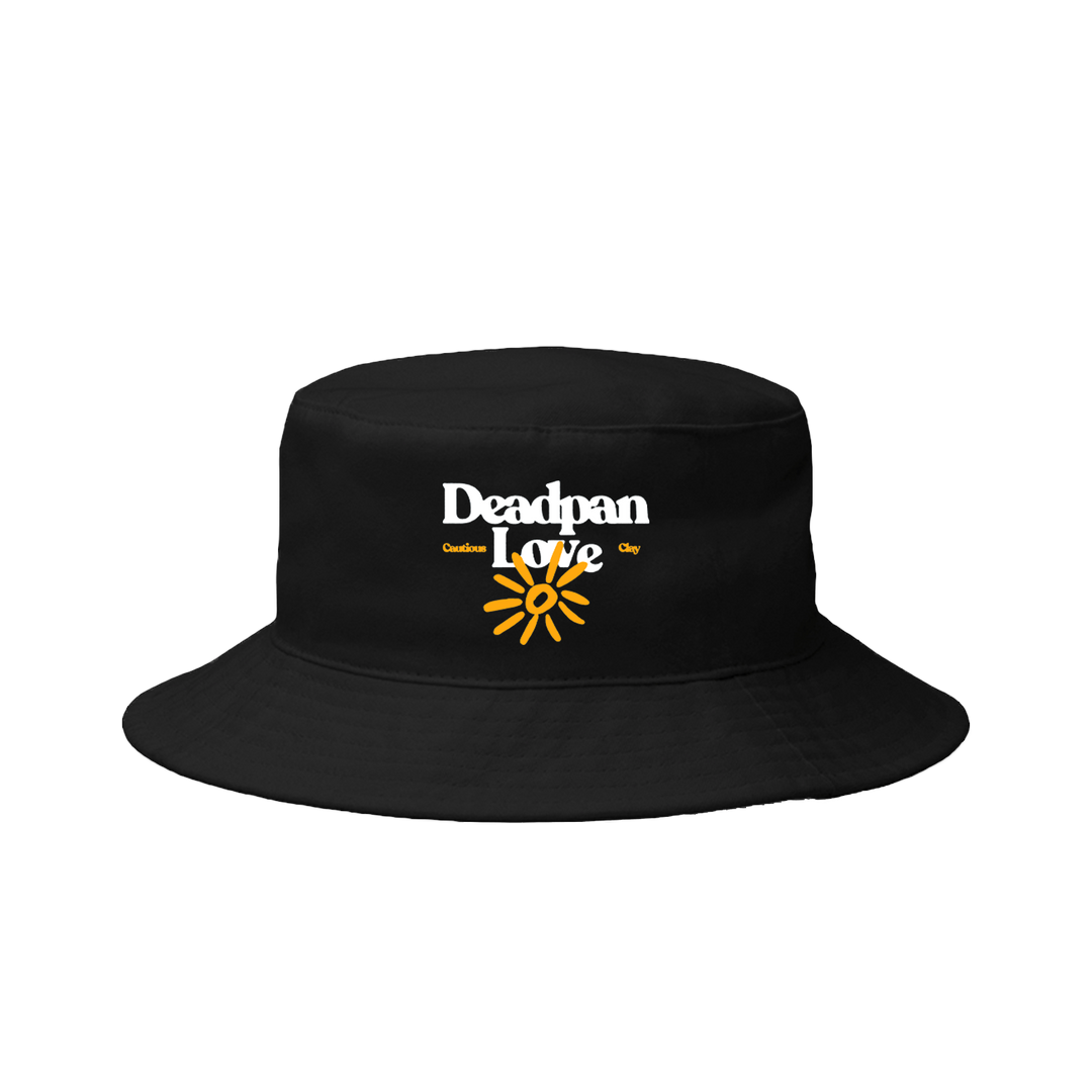 Deadpan Love Black Bucket Hat