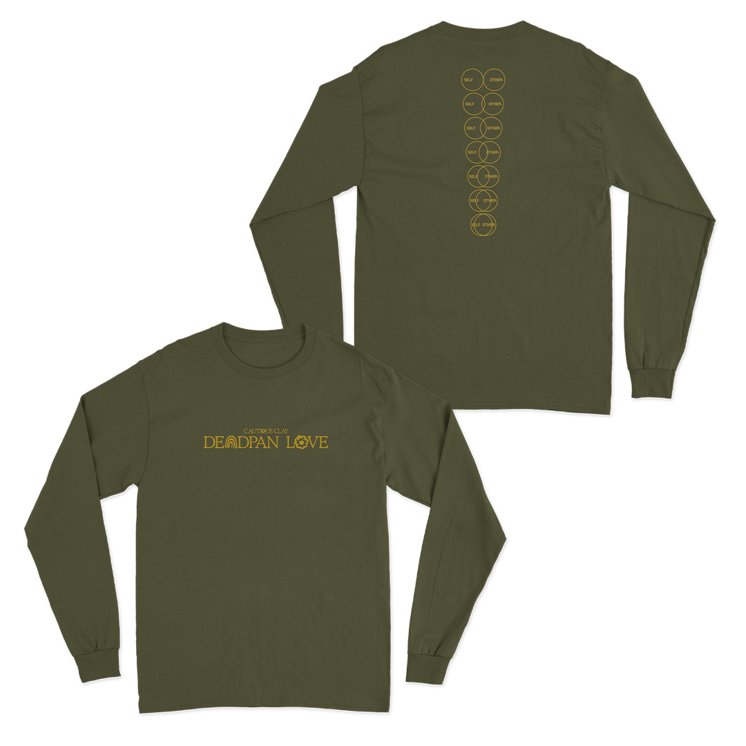 Deadpan Love Army Green Long Sleeve